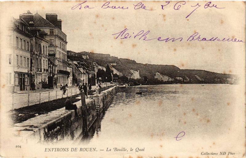 CPA Env. de ROUEN-La BOUILLE le Quai (269408)