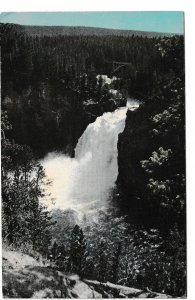 Upper Falls, Yellowstone National Park, Wyoming, Vintage Chrome Postcard