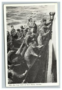 Vintage WR Thompson Military Postcard Marines Sea Legs Drill UNUSED