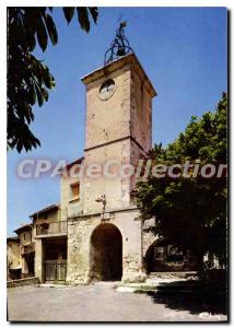 Postcard Old Lurs Alps de Haute Prov Monument Square Clock