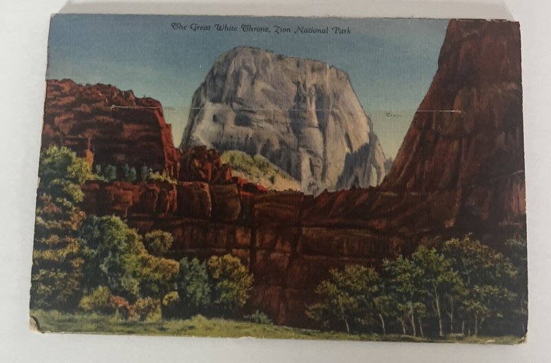 Art Folder of Utah's National Parks Postcard Souvenir Folder 18 Cards 1944