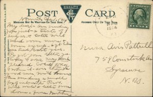 US Navy Battleship New Jersey 1914 Used Postcard