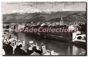 Old Postcard Grenoble Vue Generale Chaine De Belledonne