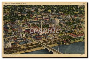 Old Postcard Air view of Springfield Mass