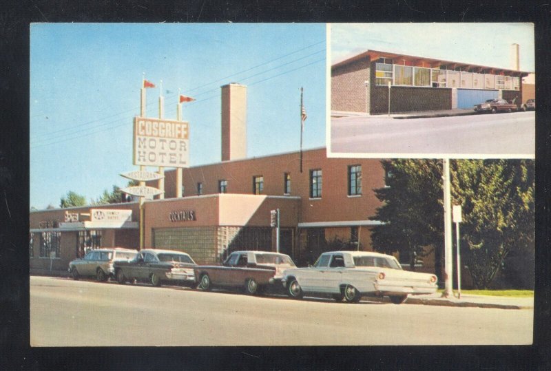 CRAIG COLORADO COSGRIFF MOTOR HOTEL OLD CARS ADVERTISING POSTCARD