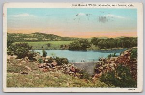 Lawton Oklahoma~Wichita Mountains~Lake Burford~Vintage Postcard