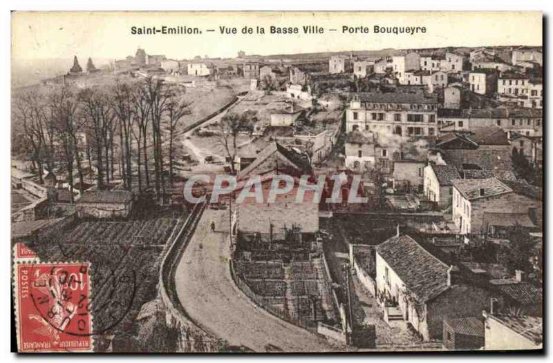 Postcard Old St Emilion Lower City Gate View Bouqueyre