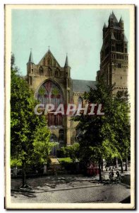 Old Postcard Brugge Cathedrale St Savior