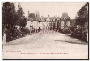 Postcard Old Boissy-Saint-Léger Facade du Gros Bois Chateau