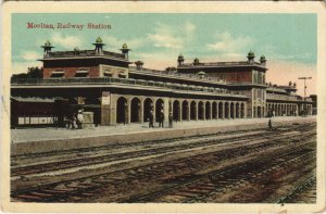 PC PAKISTAN, MOOLTAN RAILWAY STATION, Vintage Postcard (b43237)