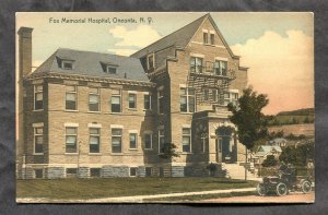 dc110 - ONEONTA NY 1910s Fox Memorial Hospital