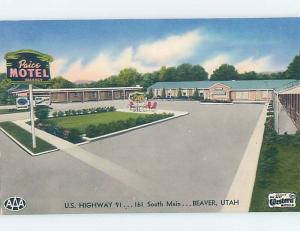 Unused Pre-1980 MOTEL SCENE Beaver Utah UT B6527@