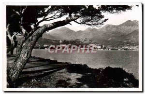 Old Postcard Menton from Cap Martin