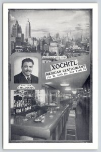 New York City~Midtown Xochitel Mexican Restaurant Bar~J Maldonado~1950 Lumitone
