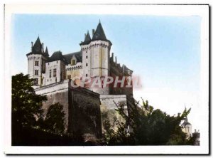 Postcard Modern Samur Chateau And Ramparts