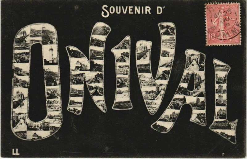 CPA ONIVAL-sur-MER Souvenir (751132)