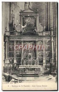 Old Postcard Basilica of St Maximin Altar Corpus Christi