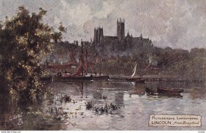 Picturesque, Lincolnshire, Lincoln From Brayford, 1900-1910s; TUCK 7781