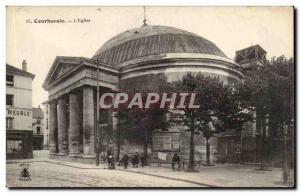 Postcard Old Courbevoie L & # 39eglise