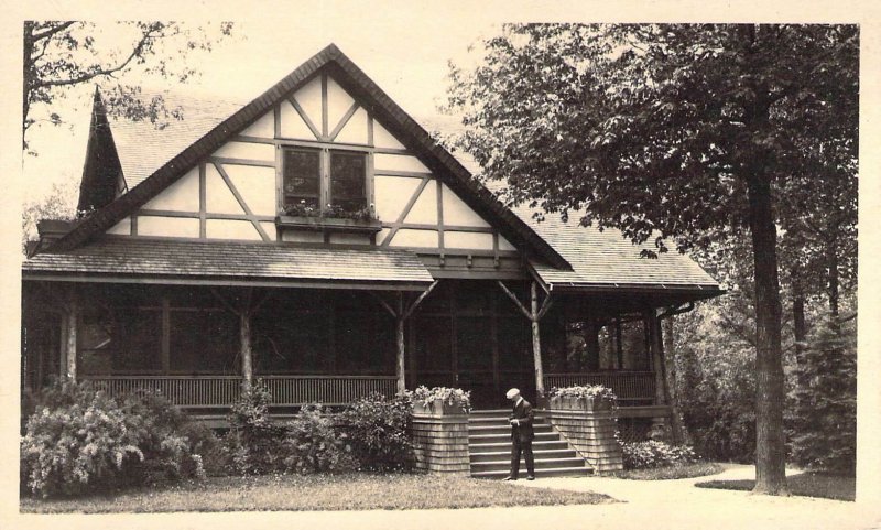 c.1908, Real Photo, RPPC Beautiful Old House in the Woods,  Old Postcard