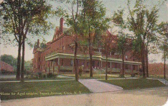 New York Utica Home For Aged Couples Sunset Avenue 1910