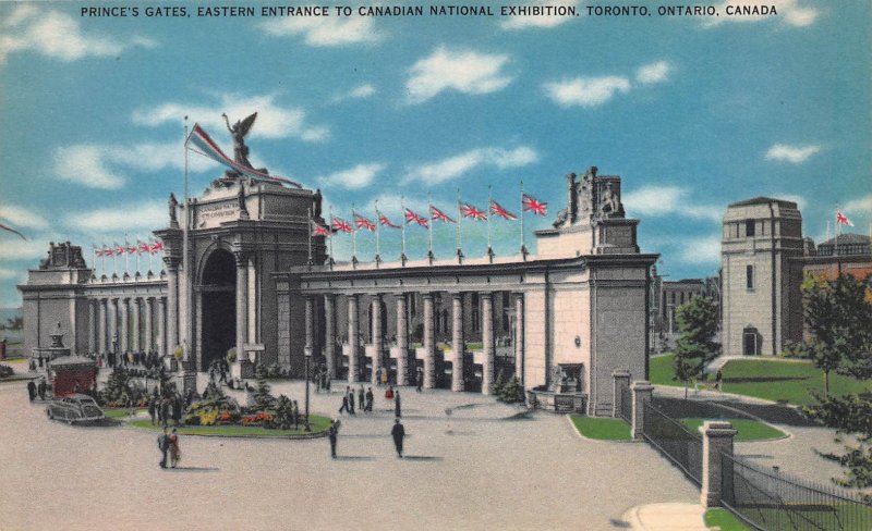 Prince's Gate, Canadian Nat. Exhibition, Toronto, Canada, Early Postcard, Unused