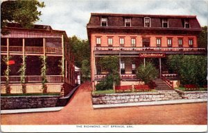Ad Postcard AR Hot Springs The Richmond Hotel on Exchange Street 1930s H27