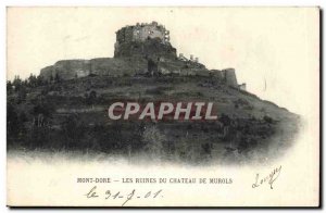 Puy de Dome Mont-Dore- The Ruins Of Castle Post Card Old Murols
