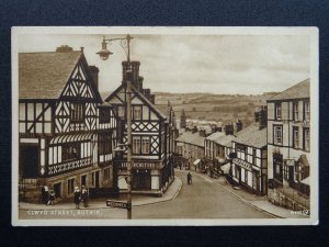 Wales Denbighshire RUTHIN Clwyd Street c1930s Postcard by Valentine