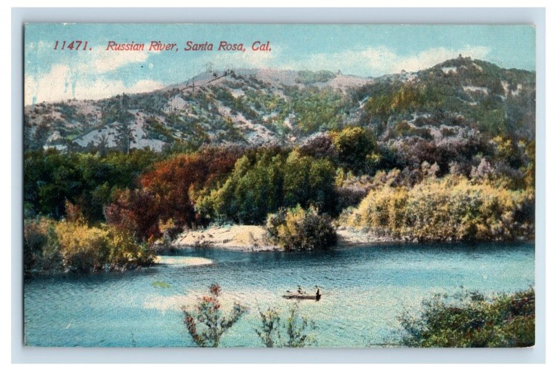 C.1910 Russian River, Santa Rosa, Cal. Postcard F103E