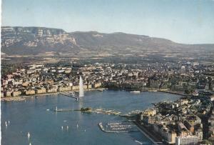 BF24014 geneve vue aerienne de la rade  switzerland  front/back image