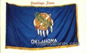 State Flag, Oklahoma Postcard      ;      State Flag, Okla