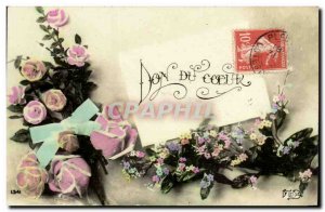 Old Postcard Fancy Gift of the Heart