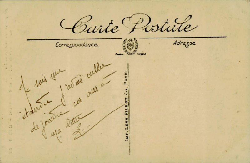 B577 Algeria Alger post interior vintage postcard