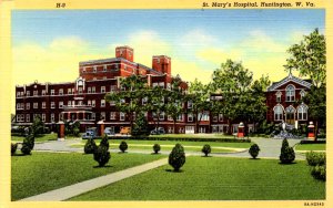 Huntington, West Virginia - A view of St. Mary's Hospital - in the 1940s