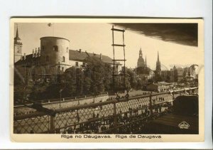 437456 Latvia Riga view from Daugava Vintage photo postcard