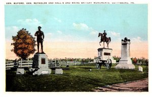 Pennsylvania Gettysburg  Gen.Reynolds, Halls's 2nd Maine Battery Monument