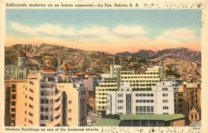 Postcard Edificacion Moderna En Un Barrio Commercial LA Paz Bolivia S.A.