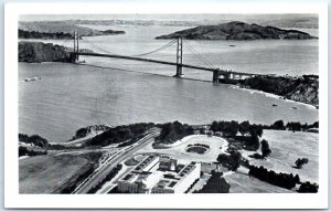 Postcard - Airplane View Of The Golden Gate Bridge - San Francisco, California