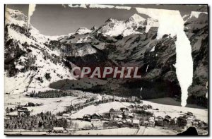 Modern Postcard Kandersteg Im Vinter Mit Blumlisalgruppe