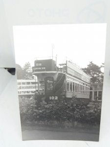 Vintage Photo Old Tram on display in Littlehampton Sussex 1959