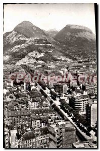 Old Postcard Grenoble Cours Jean Jaures and Massif de la Chartreuse