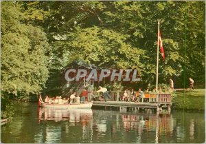 Postcard Modern Pleasure Boat in Frederiksberg Gardens