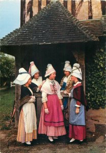 Ethnic traditions Postcard French folklore La Normandie