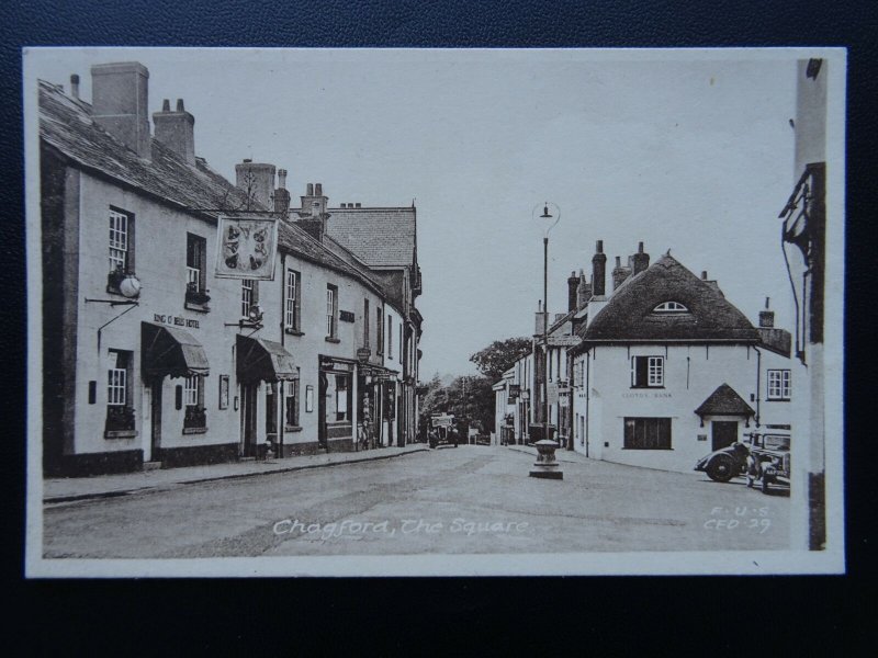 Devon CHAGFORD The Square Shows RING O BELLS HOTEL - Old Postcard by Frith