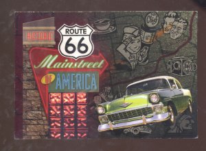 ROUTE 66 MAINSTREET AMERICAN 1955 CHEVROLET POSTCARD