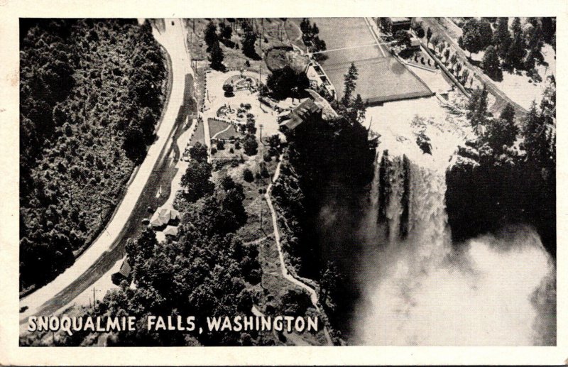 Washington Snoqualmie Falls 1944 Real Photo