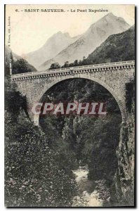 Postcard Old Saint Sauveur Le Pont Napoleon