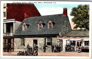 Postcard HOUSE SCENE Richmond Virginia VA AK4674