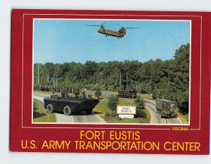 Postcard Fort Eustis, U.S. Army Transportation Center, Newport News, Virginia